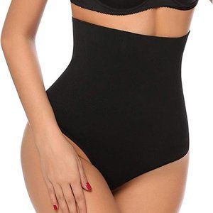Tummy Control Shapewear Thong Seamless Panties Hi-Waist Body Shaper Underwear